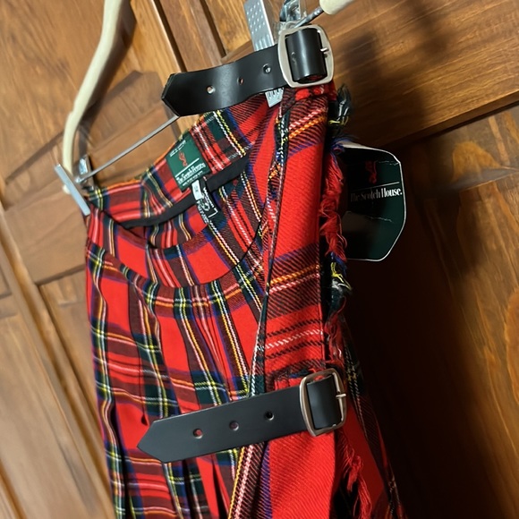 The Scotch House | tartan skirt | midi skirt | red | Sz. 14 - Picture 3 of 6